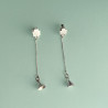 PENDIENTES cruz de plata