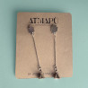 PENDIENTES cruz de plata