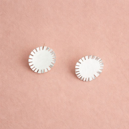 Pendientes flor mediana