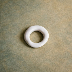 Anillo de Porcelana blanco - pieza única